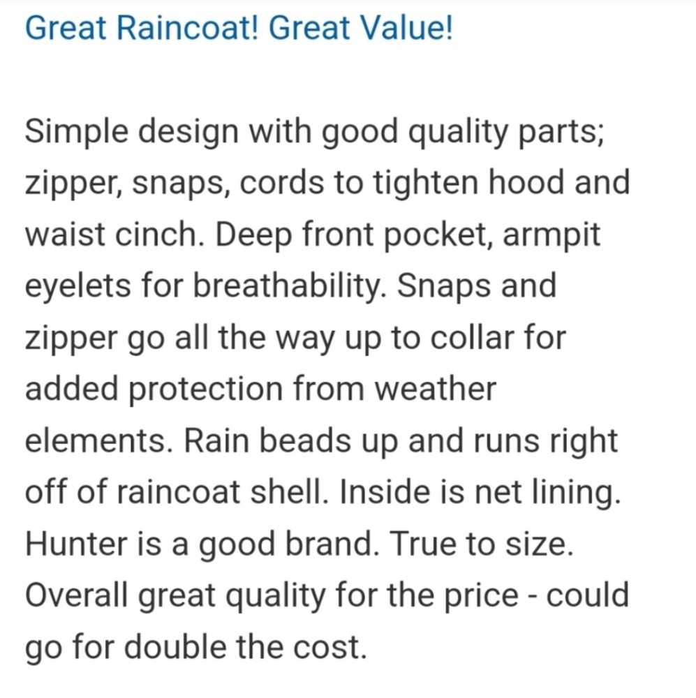 NWT Hunter Ladies' Water & Wind Resistant Rain Jacket, Olive - Picture 8 of 8
